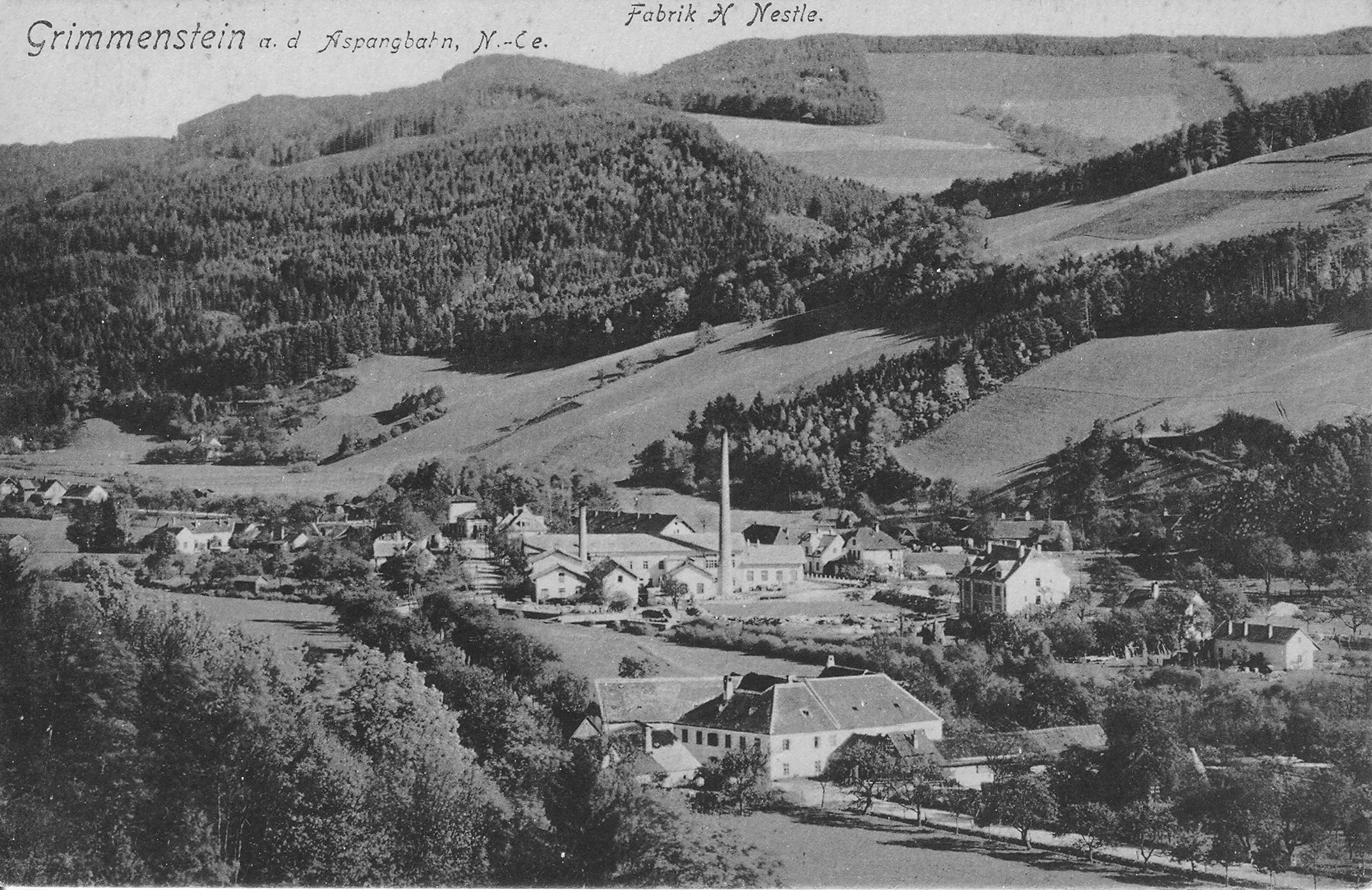 Fabrik H. Nestlé um 1920. 